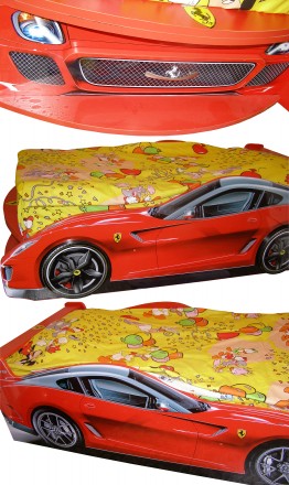 Кровать-машина Ferrari, делалась под заказ из качественных материалов 18 ДСП Egg. . фото 6