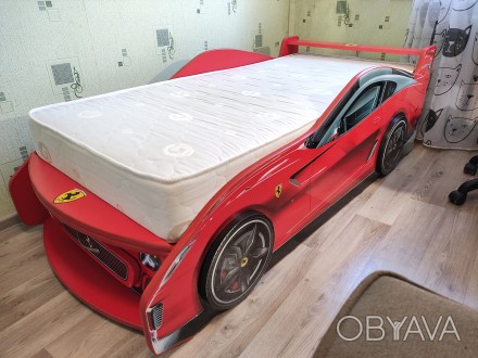 Кровать-машина Ferrari, делалась под заказ из качественных материалов 18 ДСП Egg. . фото 1