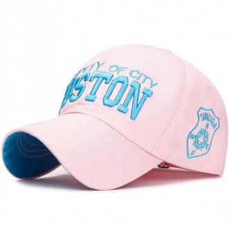 Кепка Бейсболка логотип Boston (Бостон) с изогнутым козырьком Розовый, Унисекс W. Днепр. фото 1 Кепка Бейсболка логотип Boston (Бостон) с изогнутым козырьком Розовый, Унисекс W. Днепр. фото 1