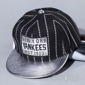 Детская кепка Cнепбек NY Yankees (Нью-Йорк Янкис) с прямым козырьком, Унисекс
 
. . фото 1