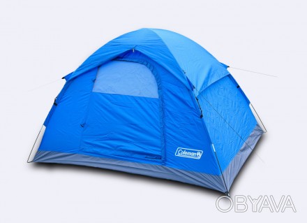 Двухслойная палатка для непродолжительных походов. Защищенный от непогоды вход с. . фото 1
