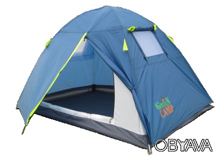 Палатка двухместная 1001-B GreenCamp – отличный выбор для несложных походов или . . фото 1
