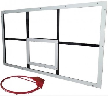 Баскетбольный щит с кольцом оргстекло (10 мм.) 1,05м. х1,8м.. Харьков. фото 1