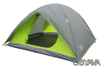 Палатка четырехместная 1018-4 GreenCamp – отличный выбор для кемпингового отдыха. . фото 1
