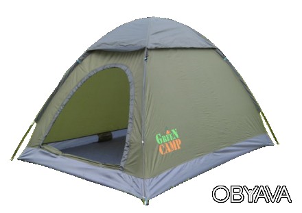 Палатка двухместная 1503 GreenCamp – отличный выбор для несложных походов и кемп. . фото 1