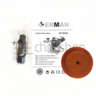 Верстат для заточування дискових пилок Erman EM-SS201:
 - потужність 700 Вт;
 . . фото 11