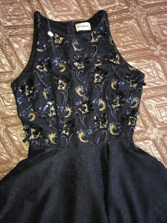 Сукня святкова,чорна,сонцекльош,розмір С/М.Заміри на фото. . фото 3