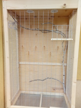 Клетка вольер для домашней птицы на подставке. 
Вольер 80*40*130, задняя стенка. . фото 6