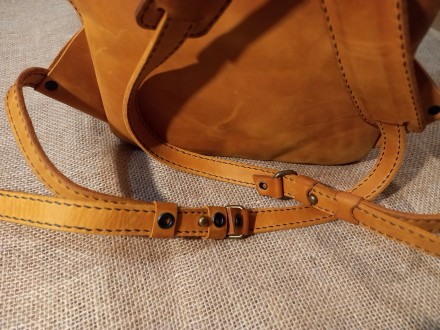 Стильный, кожаный рюкзак 
Натуральная кожа crease horse 
Дизайнерская работа в. . фото 7