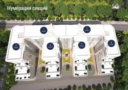 Проектом ЖК «Море» в Одессе предусмотрено строительство большого 6-секционного д. Киевский. фото 6