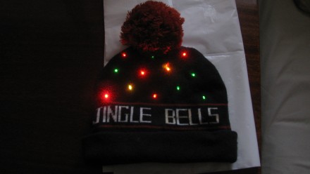 Светящаяся шапка Новогодняя Jingle Bells.Загляните также в другие мои объявления. . фото 5