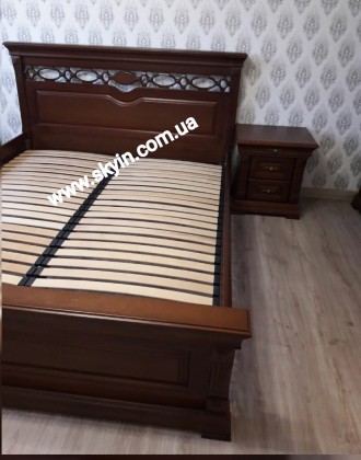 Пропонуємо двоспальне дубове ліжко Елеонора.
Ціна вказана за ліжко на головному. . фото 4