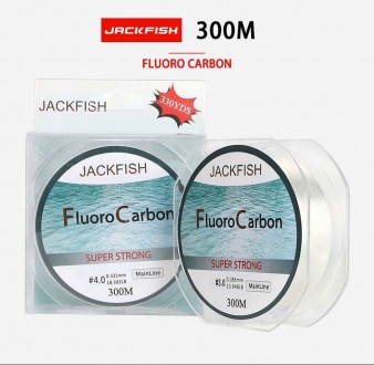 82.1.2 Качественный Fluoro Carbon 300 метров  JACKFISH  фторуглеродная Супер Про. . фото 11