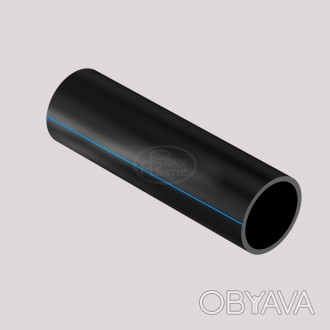 Труба полиэтиленовая 32 мм наружный диаметр, марка полиэтилена ПЕ  100, черного . . фото 1