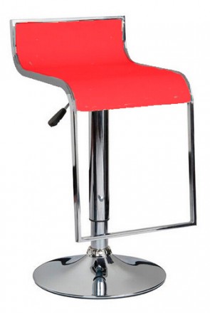 Барный стул Ж8, табурет, высокий, поворотный, верх в обивке кожзам, хромированна. . фото 2