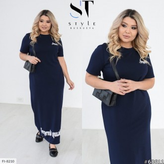 Женское Длинное Прямое Платье из двунити 50-52, 54-56, 58-60, 62-64. Киев. фото 1