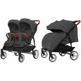 Прогулянкова коляска CARRELLO Connect CRL-5502 Serious Black для двійні /1/ MOQ. Одесса. фото 1 Прогулянкова коляска CARRELLO Connect CRL-5502 Serious Black для двійні /1/ MOQ. Одесса. фото 1