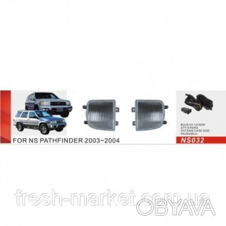 Фары доп.модель Nissan Pathfinder 2003-2004/NS-032/H3-55W/эл.проводка (NS-032). . фото 1