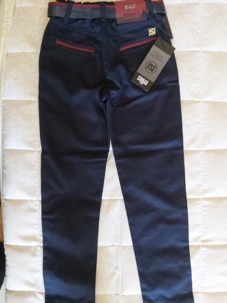 Добрый день! Красивые тёмно-синие брюки Sinbad 7-8 лет.В поясе утяжка, в комплек. . фото 4