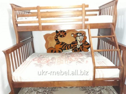"Джонатан" двоярусне ліжко від виробника!
Виготовлена з масиву натура. . фото 5