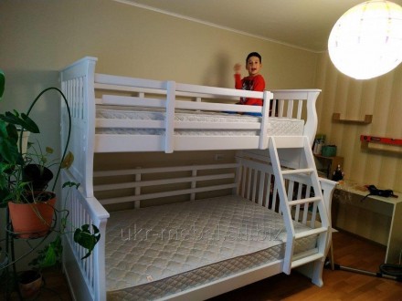 "Джонатан" двоярусне ліжко від виробника!
Виготовлена з масиву натура. . фото 6