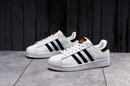Кроссовки белого цвета в стиле Adidas Superstar ТОП качество. Верх выполнен из м. . фото 18