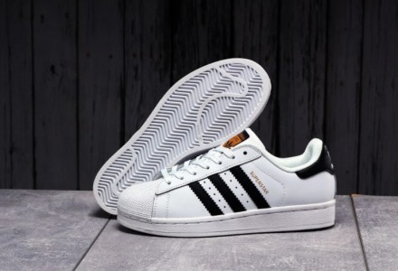 Кроссовки белого цвета в стиле Adidas Superstar ТОП качество. Верх выполнен из м. . фото 16
