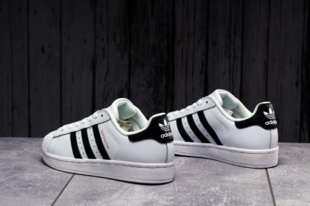 Кроссовки белого цвета в стиле Adidas Superstar ТОП качество. Верх выполнен из м. . фото 17