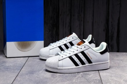 Кроссовки белого цвета в стиле Adidas Superstar ТОП качество. Верх выполнен из м. . фото 10