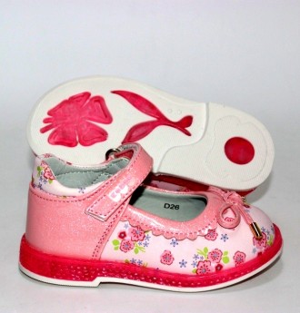 Красивые туфельки для маленьких принцесс. Верх выполнен из искусственной кожи, в. . фото 5