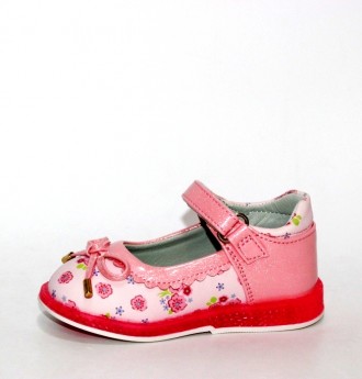 Красивые туфельки для маленьких принцесс. Верх выполнен из искусственной кожи, в. . фото 4
