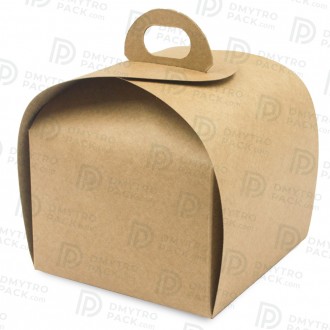 Коробка-бонбоньерка 110х110х110 мм крафт для пирожных, кексов, пирогов и др.
Пре. . фото 3