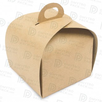 Коробка-бонбоньерка 110х110х110 мм крафт для пирожных, кексов, пирогов и др.
Пре. . фото 5