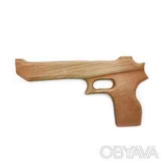 Игрушечный деревянный без лакокрасочного покрытия пистолет "Магнум Пустынный оре. . фото 1