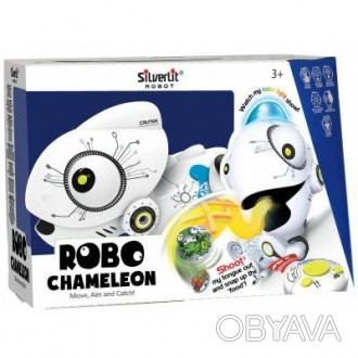 Интерактивная игрушка Silverlit Робо Хамелеон (88538)Белоснежный робот с стильны. . фото 1