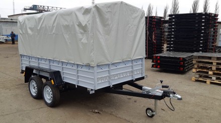 Прицеп Тормозной Двухосный с Высоким Каркасом 3200х1560. Новомосковск. фото 1 Прицеп Тормозной Двухосный с Высоким Каркасом 3200х1560. Новомосковск. фото 1