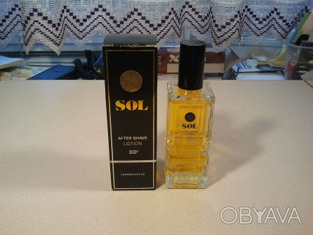 Винтажный парфюмерный одеколое  " SOL ". 
Made in S.A.R.  Сирия.
Ори. . фото 1