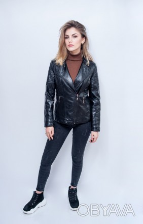 
Женская куртка кожзам Angmifer
Куртка косуха Angmifer 816 классического черного. . фото 1