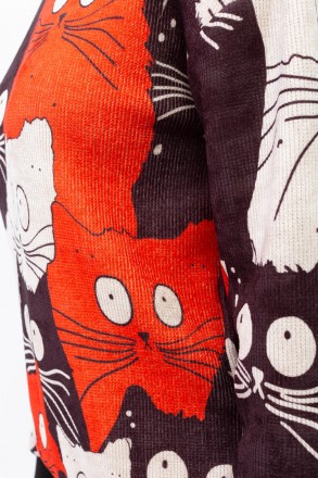 
Женский свитер Mer
Классический свитер разных цветов с абстрактным принтом, про. . фото 6