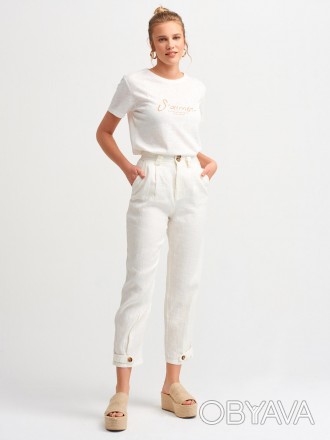 
Женские классические брюки Dilvin белого цвета
Классические женские брюки, прои. . фото 1