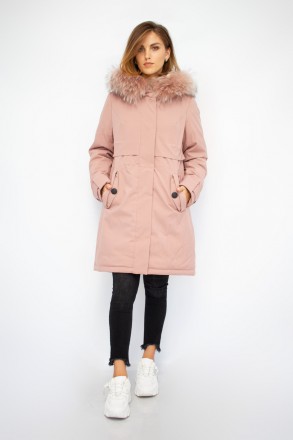 
Стильная женская куртка
Женская зимняя куртка-парка Grace оригинального розовог. . фото 2