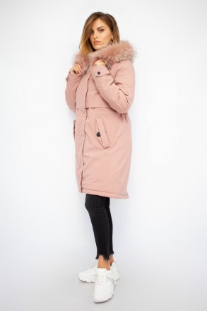 
Стильная женская куртка
Женская зимняя куртка-парка Grace оригинального розовог. . фото 3
