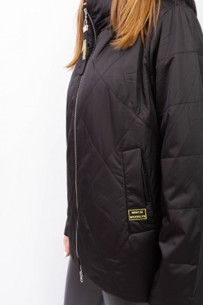 
Женская укороченная куртка
Легкая демисезонная куртка черного цвета, комбиниров. . фото 7