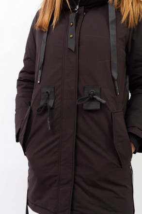 
Стильная женская куртка Olanmear
Зимняя куртка черного цвета. Куртка прямая, ру. . фото 8