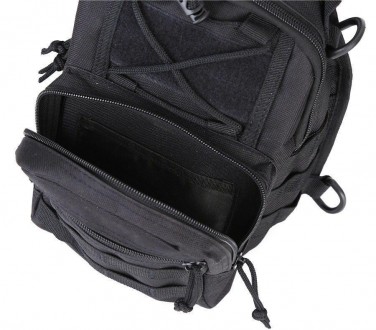 Тактическая военная сумка рюкзак OXFORD 600D Black Тактический военный рюкзак OX. . фото 3