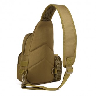 Тактическая военная сумка рюкзак EDC однолямочный Protector Plus X216 Coyote Так. . фото 5