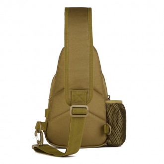 Тактическая военная сумка рюкзак EDC однолямочный Protector Plus X216 Coyote Так. . фото 4