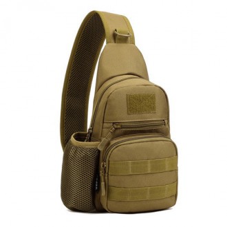 Тактическая военная сумка рюкзак EDC однолямочный Protector Plus X216 Coyote Так. . фото 3