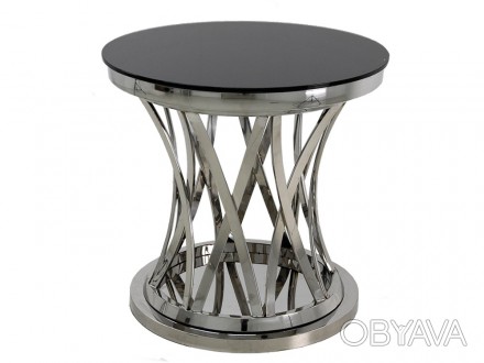 Исключительно впечатляющий стол из полированной нержавеющей стали в серебре. Раз. . фото 1