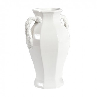Красивая ваза белого цвета изготовлена из высококачественной керамики.
Ваза идеа. . фото 2
